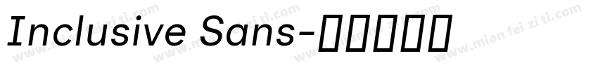 Inclusive Sans字体转换